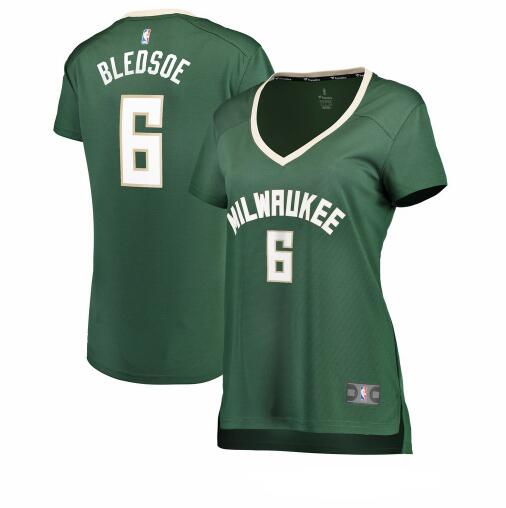 Camiseta baloncesto Eric Bledsoe 6 icon edition Verde Milwaukee Bucks Mujer