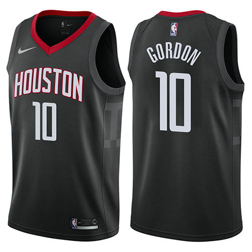 Camiseta baloncesto Eric Gordon 10 Statement 2017-18 Negro Houston Rockets Hombre