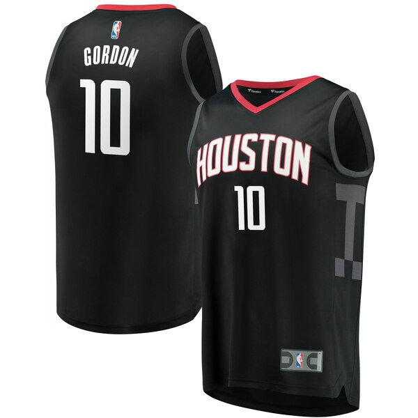 Camiseta baloncesto Eric Gordon 10 Statement Edition Negro Houston Rockets Hombre