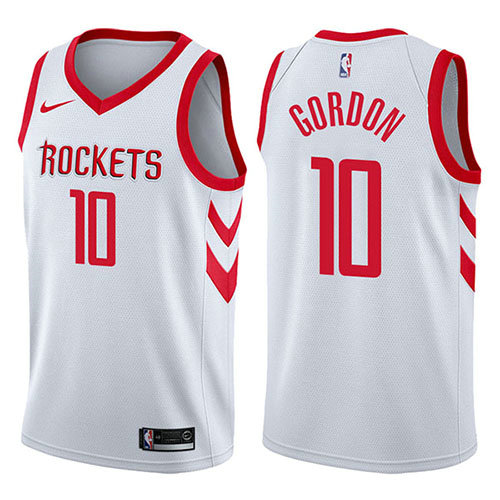 Camiseta baloncesto Eric Gordon 10 Swingman Association 2017-18 Blanco Houston Rockets Hombre