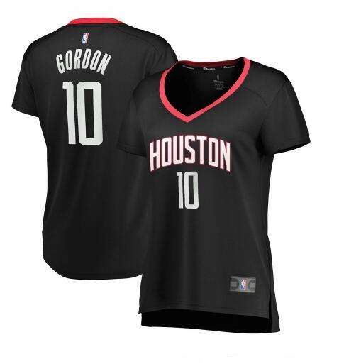 Camiseta baloncesto Eric Gordon 10 statement edition Negro Houston Rockets Mujer