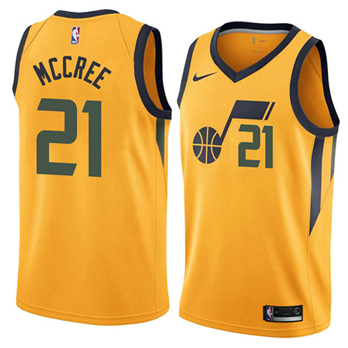 Camiseta baloncesto Erik Mccree 21 Statement 2018 Amarillo Utah Jazz Hombre