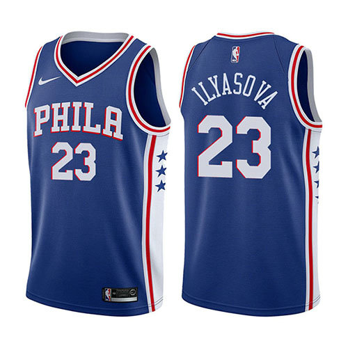 Camiseta baloncesto Ersan Ilyasova 23 Icon 2017-18 Azul Philadelphia 76ers Hombre