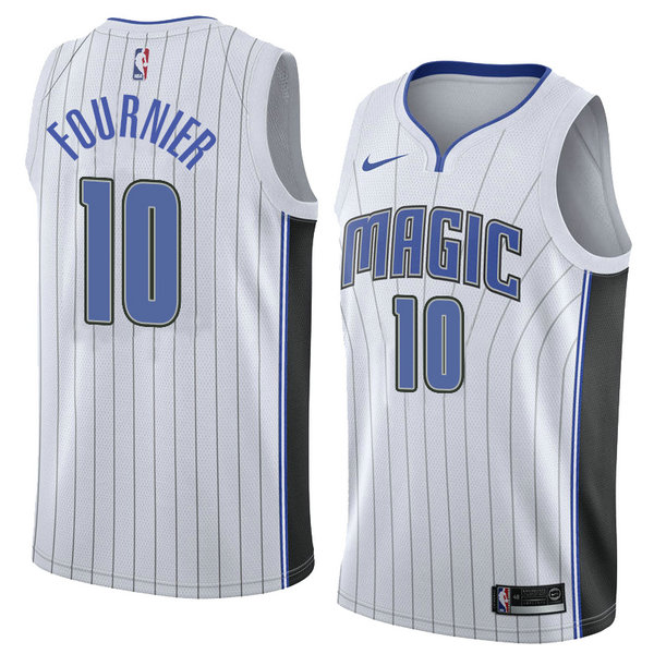 Camiseta baloncesto Evan Fournier 10 Association 2018 Blanco Orlando Magic Hombre