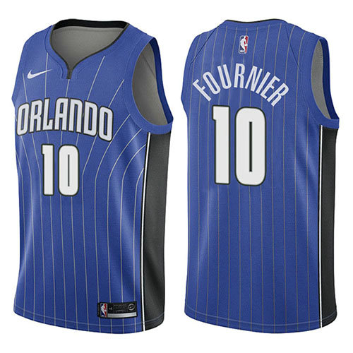 Camiseta baloncesto Evan Fournier 10 Icon 2017-18 Azul Orlando Magic Hombre