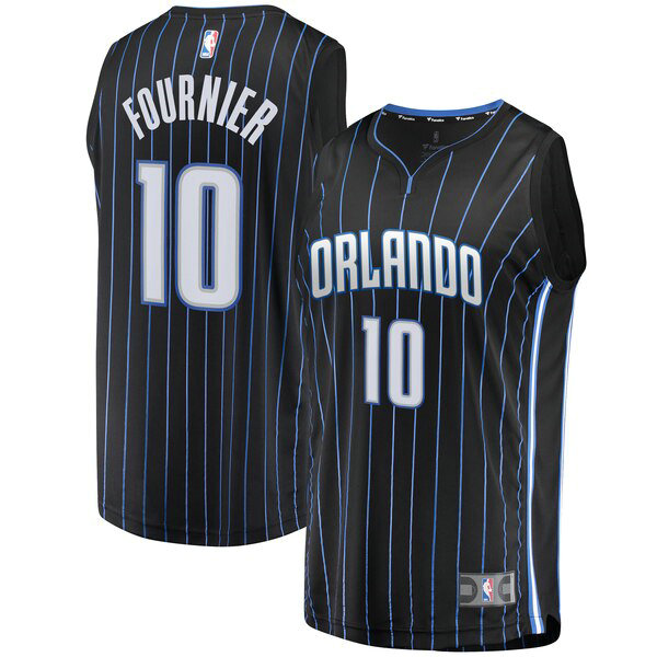 Camiseta baloncesto Evan Fournier 10 Statement Edition Negro Orlando Magic Hombre