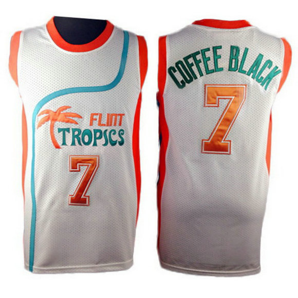 Camiseta baloncesto Flint Tropics Coffee Black 7 Blanca