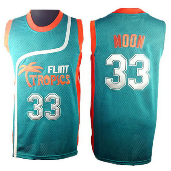 Camiseta baloncesto Flint Tropics Jackie Moon 33 Verde