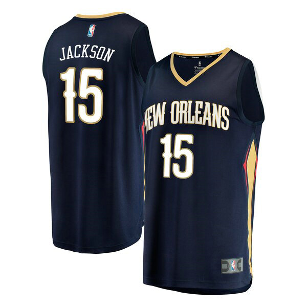 Camiseta baloncesto Frank Jackson 15 Icon Edition Armada New Orleans Pelicans Hombre