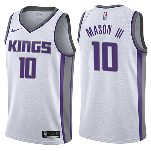 Camiseta baloncesto Frank Mason Iii 10 Association 2017-18 Blanco Sacramento Kings Hombre