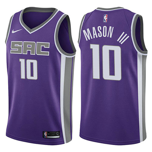Camiseta baloncesto Frank Mason Iii 10 Icon 2017-18 P鐓pura Sacramento Kings Hombre