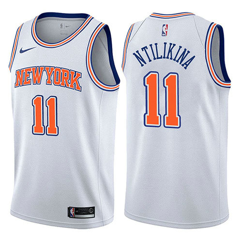 Camiseta baloncesto Frank Ntilikina 11 Statement 2017-18 Blanco New York Knicks Hombre