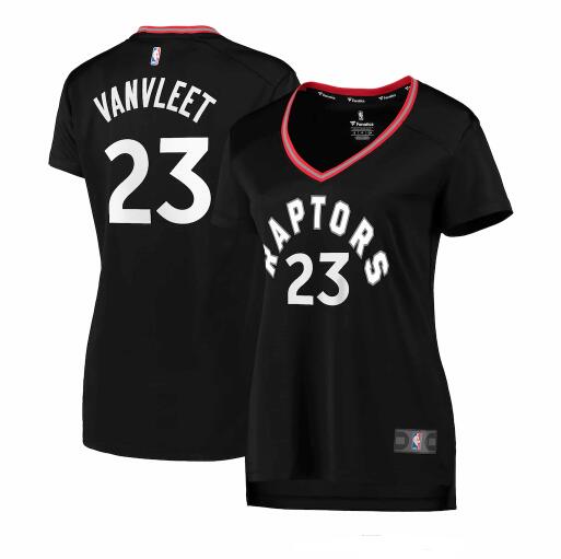 Camiseta baloncesto Fred VanVleet 23 statement edition Negro Toronto Raptors Mujer