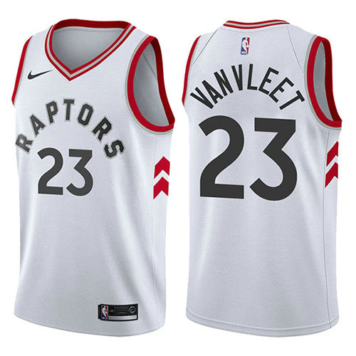 Camiseta baloncesto Fred Vanvleet 23 Association 2017-18 Blanco Toronto Raptors Hombre