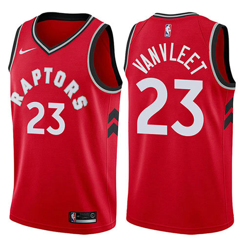 Camiseta baloncesto Fred Vanvleet 23 Icon 2017-18 Rojo Toronto Raptors Hombre