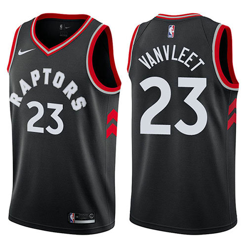 Camiseta baloncesto Fred Vanvleet 23 Statement 2017-18 Negro Toronto Raptors Hombre