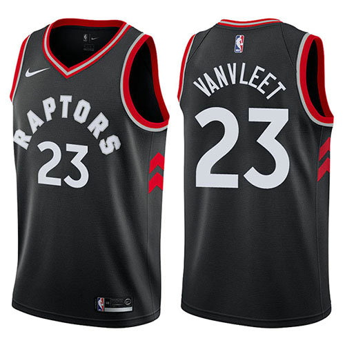 Camiseta baloncesto Fred Vanvleet 23 Statement 2017-18 Negro Toronto Raptors Hombre