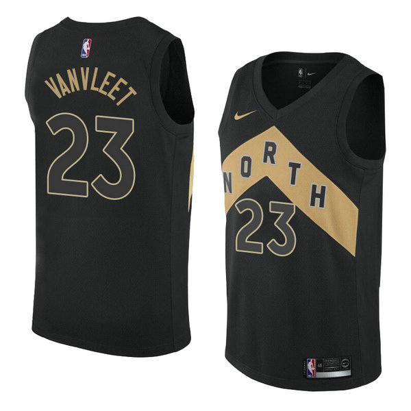 Camiseta baloncesto Frojo Vanvleet 23 Ciudad 2018 Negro Toronto Raptors Hombre