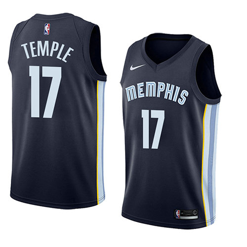 Camiseta baloncesto Garrett Temple 17 Icon 2018 Azul Memphis Grizzlies Hombre