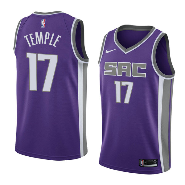 Camiseta baloncesto Garrett Temple 17 Icon 2018 P鐓pura Sacramento Kings Hombre