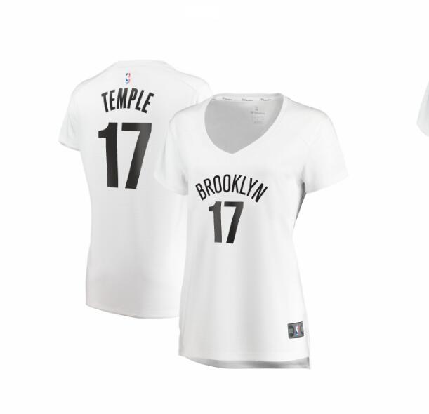 Camiseta baloncesto Garrett Temple 17 association edition Blanco Brooklyn Nets Mujer