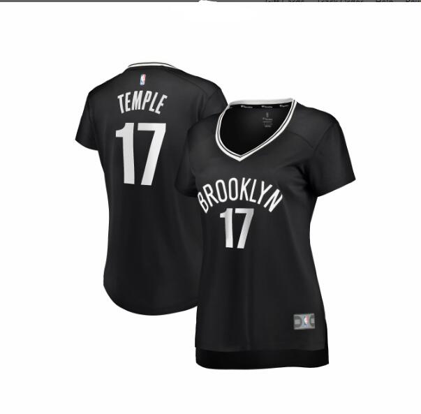 Camiseta baloncesto Garrett Temple 17 icon edition Negro Brooklyn Nets Mujer