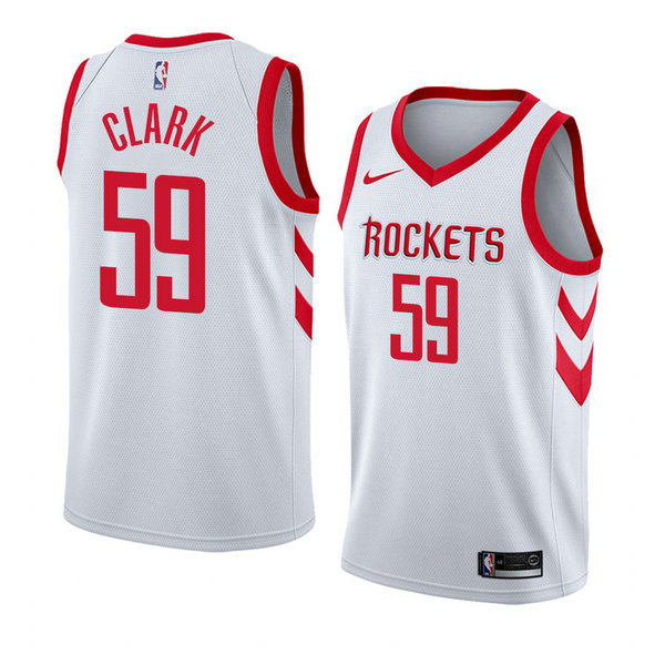 Camiseta baloncesto Gary Clark 59 Association 2018 Blanco Houston Rockets Hombre