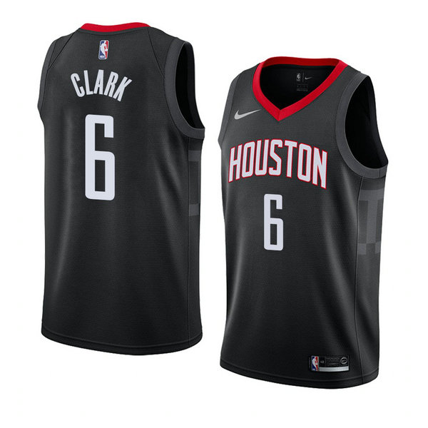 Camiseta baloncesto Gary Clark 6 Statement 2018 Negro Houston Rockets Hombre