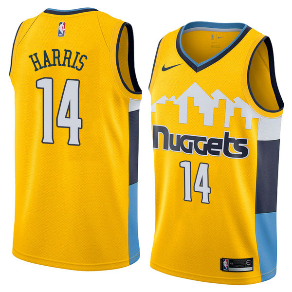 Camiseta baloncesto Gary Harris 14 Statement 2018 Amarillo Denver Nuggets Hombre