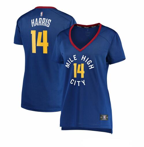Camiseta baloncesto Gary Harris 14 statement edition Azul Denver Nuggets Mujer