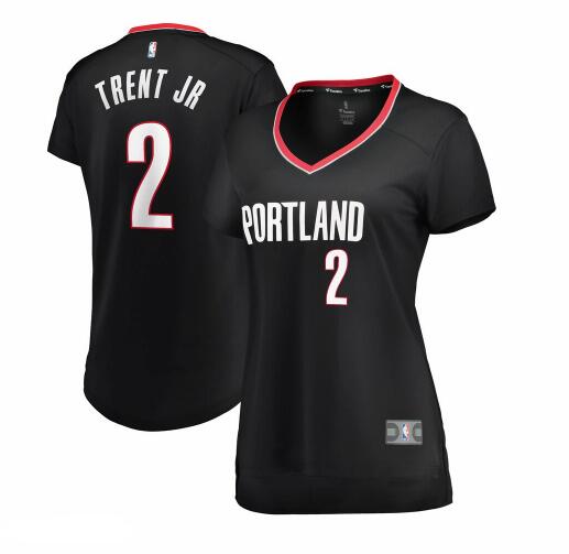 Camiseta baloncesto Gary Trent Jr. 2 icon edition Negro Portland Trail Blazers Mujer