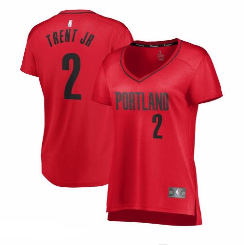 Camiseta baloncesto Gary Trent Jr. 2 statement edition Rojo Portland Trail Blazers Mujer