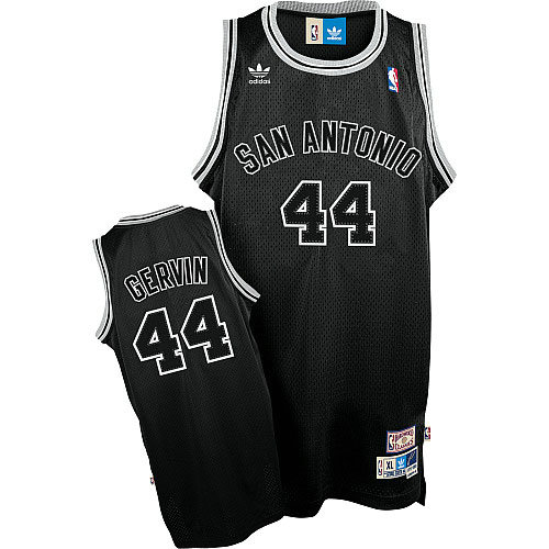 Camiseta baloncesto George Gervin 44 Retro Negro San Antonio Spurs Hombre