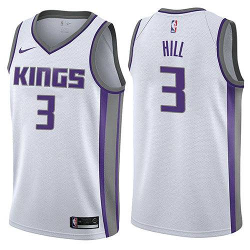 Camiseta baloncesto George Hill 3 Association 2017-18 Blanco Sacramento Kings Hombre