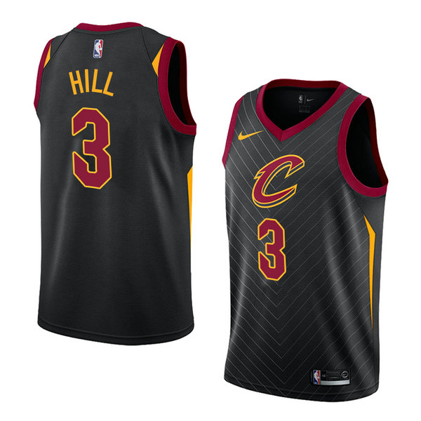 Camiseta baloncesto George Hill 3 Statement 2018 Negro Cleveland Cavaliers Hombre