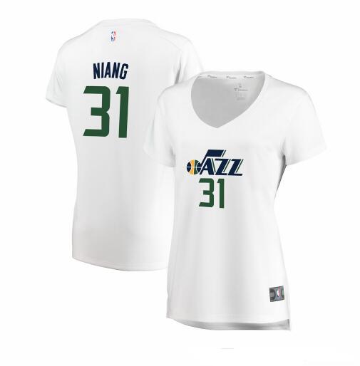 Camiseta baloncesto Georges Niang 31 association edition Blanco Utah Jazz Mujer