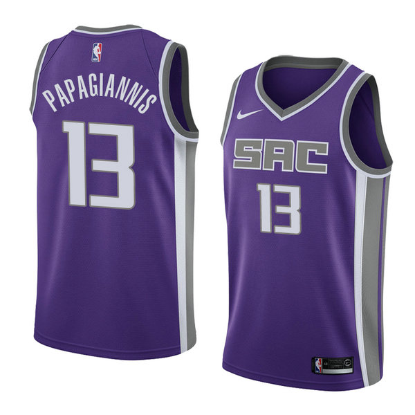 Camiseta baloncesto Georgios Papagiannis 13 Icon 2018 P鐓pura Sacramento Kings Hombre