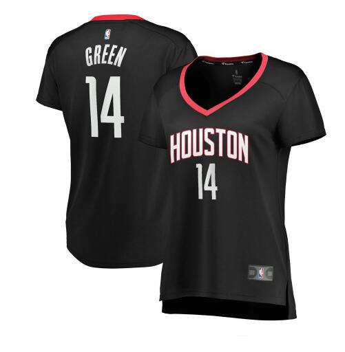 Camiseta baloncesto Gerald Green 14 statement edition Negro Houston Rockets Mujer