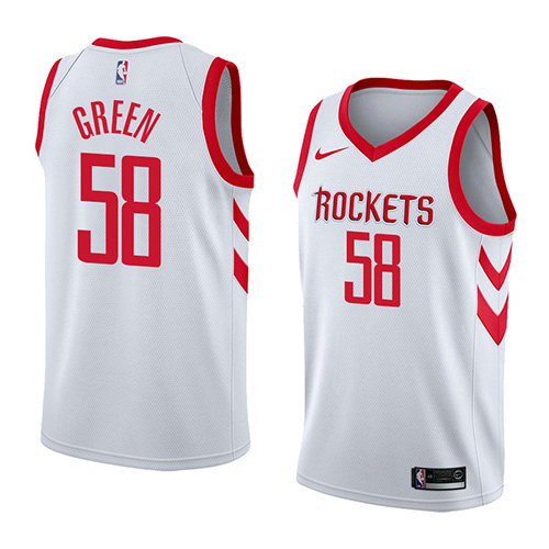 Camiseta baloncesto Gerald Green 58 Association 2018 Blanco Houston Rockets Hombre