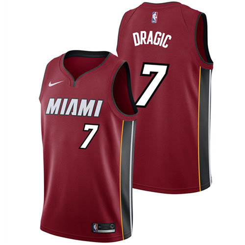 Camiseta baloncesto Goran Dragic 7 2017-18 Rojo Miami Heat Hombre