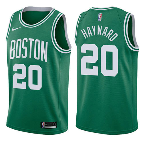 Camiseta baloncesto Gordon Hayward 20 2017-18 Verde Boston Celtics Hombre