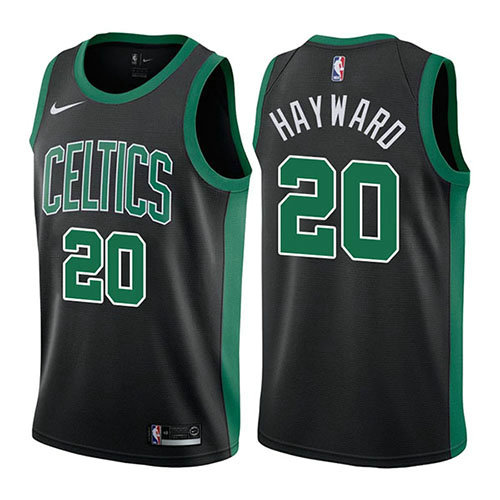 Camiseta baloncesto Gordon Hayward 20 Mindset 2017-18 Negro Boston Celtics Hombre