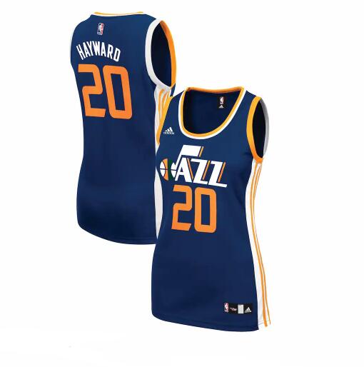 Camiseta baloncesto Gordon Hayward 20 Réplica Armada Utah Jazz Mujer