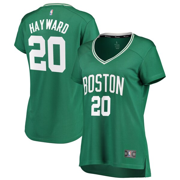 Camiseta baloncesto Gordon Hayward 20 icónico Verde Boston Celtics Mujer