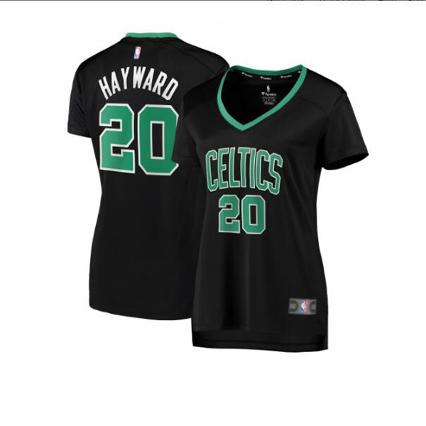 Camiseta baloncesto Gordon Hayward 20 statement edition Negro Boston Celtics Mujer