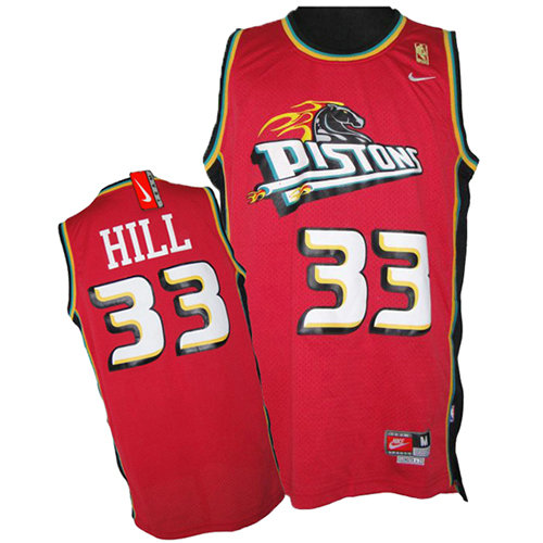 Camiseta baloncesto Grant Hill 33 Retro Rojo Detroit Pistons Hombre