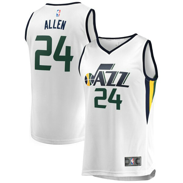 Camiseta baloncesto Grayson Allen 24 Association Edition Blanco Utah Jazz Hombre