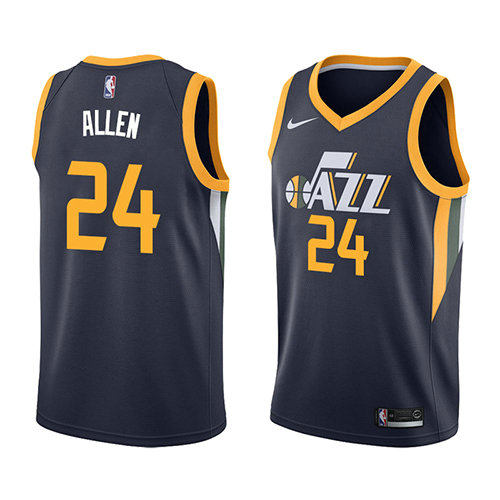 Camiseta baloncesto Grayson Allen 24 Icon 2018 Azul Utah Jazz Hombre