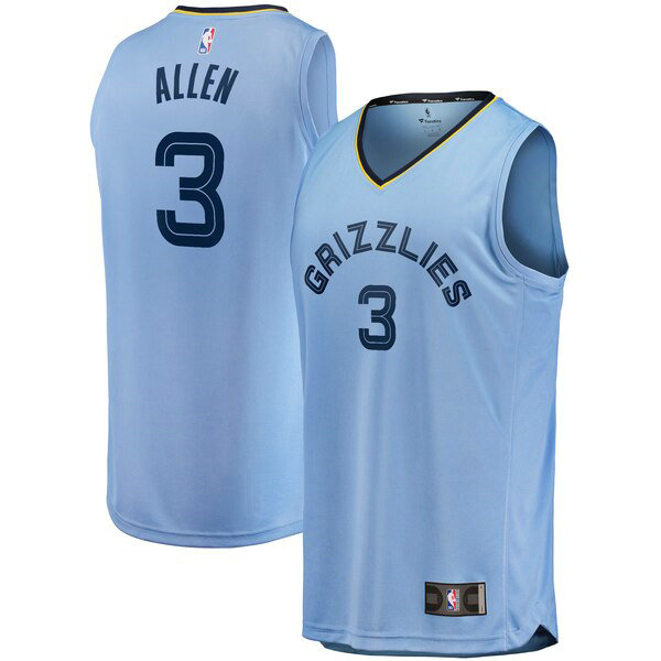 Camiseta baloncesto Grayson Allen 3 Statement Edition Azul Memphis Grizzlies Hombre