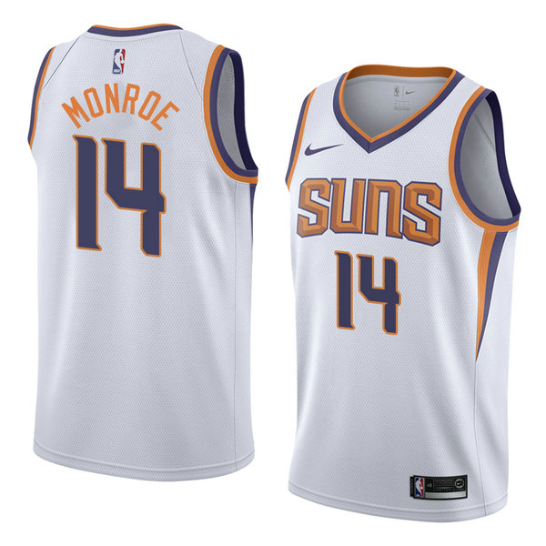 Camiseta baloncesto Greg Monroe 14 Association 2018 Blanco Phoenix Suns Hombre